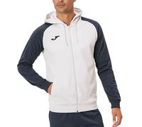 Joma Academy IV Sudadera con Capucha, Hombre, Blanco-Marino, XL