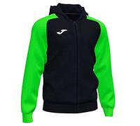 Joma Academy IV Sudadera con Capucha, Hombre, Negro-Verde Fluor, 9-10 años