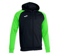 Joma Academy Iv Sudadera con capucha, Hombre, Negro-verde Fluor, M