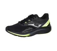 Zapatillas running active 24 hombre negro amarillo flúor 44