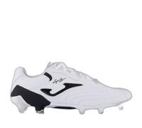 Joma Botas de Fútbol para Terreno Firme - Águila, 38-46 Negro y Blanco - Fabricado con Microfibra de Alto Rendimiento y Tacos Añadidos para Distribuciñon de Peso y Mejor Agarre