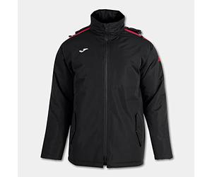 Joma - Anorak trivor, Talla 2XS, Color Negro Rojo