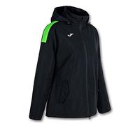 Joma - Anorak trivor, Talla S, Color Negro Verde Fluor