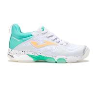 Joma B.Breston Lady 2532 BBRESLS2532 - Zapatillas de Balonmano para Mujer, Color Blanco/Turquesa, Turquesa Blanca, 39 EU
