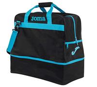 Joma - Bolsa de Deporte Grande Training III, Talla S, Color Negro Turquesa Fluor