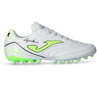 Joma - Bota de fútbol Ágila AG, Unisex, White-Yellow, 44,5