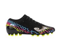 Botas de fútbol joma gol 2401 negro amarillo flúor artificial gra 43