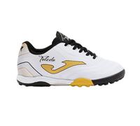 Joma Toledo Jr 2502 TF TOJW2502TF - Zapatillas de Deporte para niño, Color Blanco, Dorado y Negro, Blanco, 36 EU