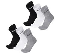 Joma Calcetines de hombre de esponja, calcetines de tenis de pádel para hombre, fútbol y baloncesto, Crew Socks altura media pantorrilla, calcetines deportivos cortos de algodón, 6 pares, variados,