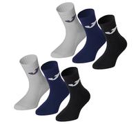 Joma Calcetines para niño o niña de rizo para todas las estaciones, calcetines de tenis para niños fútbol y baloncesto, altura media pantorrilla, calcetines deportivos de algodón, 6 pares, CLÁSICO,