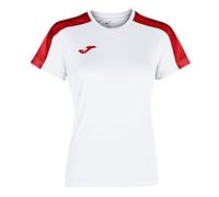 Joma - Camiseta Academy Manga Corta, Talla 6XS-5XS, Color Blanco Rojo