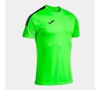Camiseta de Fútbol Joma Manga Corta Olimpiada Hombre/Niño Verde Flúor Negro XL