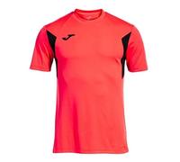 Camiseta M/C Hombre Joma Winner III 103150 Elástica - Talla: 3XL, Color: Naranja Flúor Negro