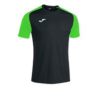 Camiseta manga corta hombre academy iv negro verde flúor M