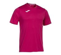 Joma Camiseta Deportiva Manga Corta Hombre, Ligera y Transpirable para Todo Tipo de Deporte, Combi, 2XS, Fucsia F