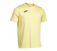 Joma Camiseta Deportiva Manga Corta Hombre, Ligera y Transpirable para Todo Tipo de Deporte, Combi, S, Amarillo Claro