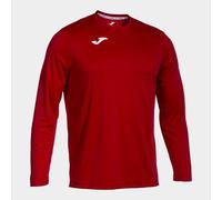 Joma - Camiseta Deportiva Manga Larga Hombre - Ligera y Transpirable Ideal para Todo Tipo de Deporte - Combi M - Rojo
