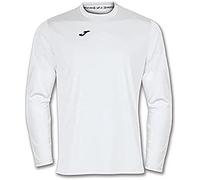Joma - Camiseta Deportiva Manga Larga Hombre - Ligera y Transpirable Ideal para Todo Tipo de Deporte - Combi M - Blanco