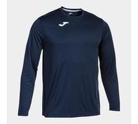 Joma - Camiseta Deportiva Manga Larga Hombre - Ligera y Transpirable Ideal para Todo Tipo de Deporte - Combi M - Marino
