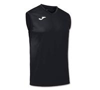 Joma - Camiseta Deportiva Sin Manga Hombre - Ligera y Transpirable Ideal para Todo Tipo de Deporte, Combi, Negro, XXL