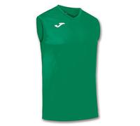 Joma - Camiseta Deportiva Sin Manga Hombre - Ligera y Transpirable Ideal para Todo Tipo de Deporte, Combi, Verde, XXS