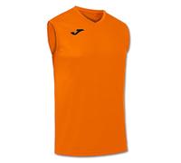 Joma - Camiseta Deportiva Sin Manga Hombre - Ligera y Transpirable Ideal para Todo Tipo de Deporte, Combi, Naranja, 3XS