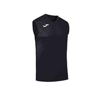Joma - Camiseta Deportiva Sin Manga Hombre - Ligera y Transpirable Ideal para Todo Tipo de Deporte, Combi, Negro, L