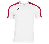 Joma - Camiseta Manga Corta Academy, Talla 2XS, Color Blanco Rojo