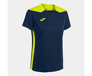 Joma Camiseta Manga Corta Championship Vi Marino Amarillo flúor