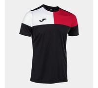 Joma Camiseta Manga Corta Crew v Negro Rojo Blanco