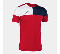 Joma Camiseta Manga Corta Crew v Rojo Marino Blanco