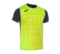 Joma Camiseta Manga Corta Elite VIII Marino Amarillo flúor