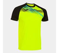 Joma Camiseta Manga Corta Elite x Amarillo Fluor Negro