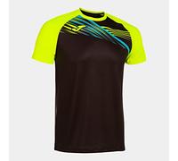 Joma Camiseta Manga Corta Elite x Negro Amarillo Fluor