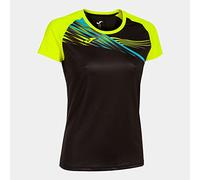 Camiseta manga corta mujer elite x negro amarillo flúor XS