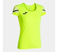 Camiseta manga corta joma elite xi amarillo fluor negro 12 - 14 AÑOS