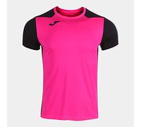 Joma Camiseta Manga Corta Record II Rosa flúor Negro, M