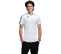 Joma - Camiseta oficial Academy III m/c, Unisex, Blanco-Royal, 8XS-7XS