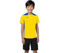Joma - Camiseta oficial Championship VI m/c Niño, Unisex, Amarillo-Royal, 4XS-3XS