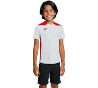 Joma - Camiseta oficial Championship VI m/c Niño, Unisex, Blanco-Rojo, XS