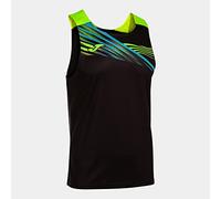 Joma Camiseta sin Mangas Elite x Negro Amarillo flúor