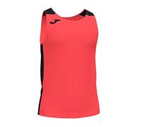 Joma Camiseta Tirantes Record II Coral flúor Negro, M
