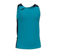 Camiseta de running tirantes hombre record ii turquesa negro 8 - 9 AÑOS