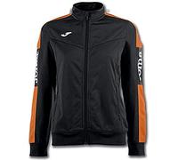 Joma Champion IV Sudadera, Mujer, Negro-Naranja, 2XL