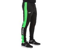Joma Championship IV Pantalones, Hombre, Negro Verde Flúor, L