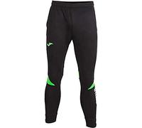 Joma Championship VI Pantalón Deportivo, Hombre, Negro Verde Flúor, XX_S