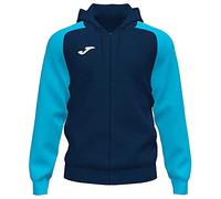 Joma - Chaqueta con Capucha Academy IV, Talla 8XS, Color Marino Turquesa Fluor