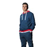 Joma - Chaqueta con Capucha Confort II, Talla S, Color Marino Rojo