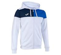 Joma Chaqueta con capucha crew v blanco royal marino