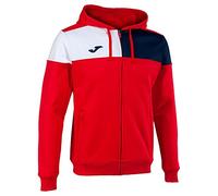 Joma Chaqueta con capucha crew v rojo marino blanco